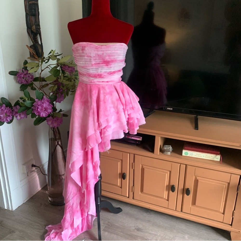 Bronx and Banco Pink Strapless Mini Dress - Picture 6 of 15